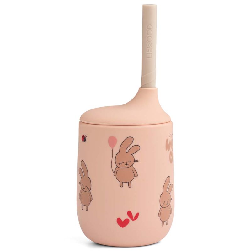 Liewood Ellis Sippy kopp m/sugerør, Wild child/Rosey