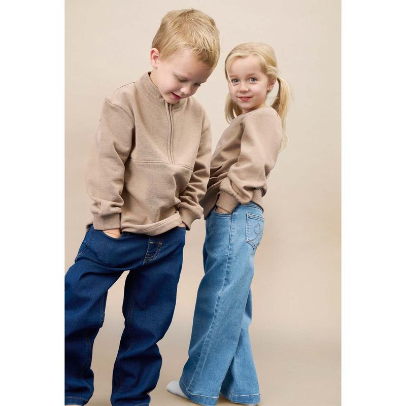 Minymo Wide jeans til barn, Light Dusty Blue