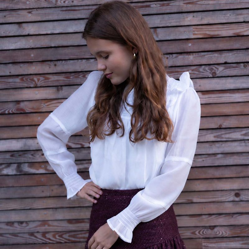 Vilje & Ve Saga bluse til barn, White