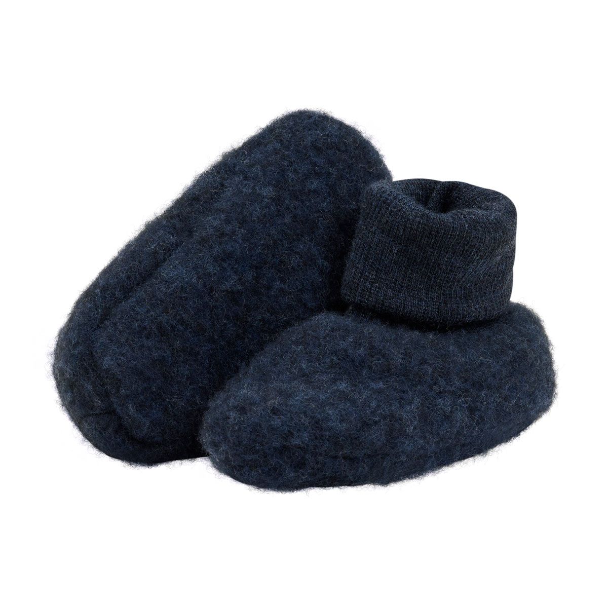 HUTTEliHUT Ullfleece booties 2-lags, Navy