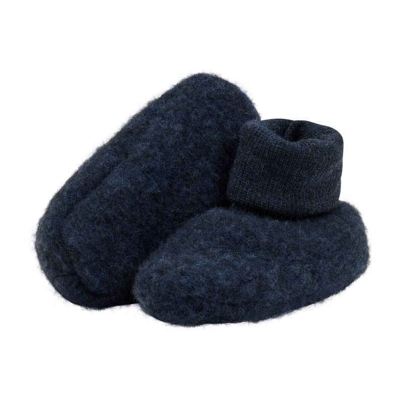 HUTTEliHUT Ullfleece booties 2-lags, Navy