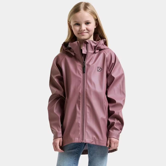 Hovedbilde Didriksons Hepta regnjakke til barn, Dulse Pink