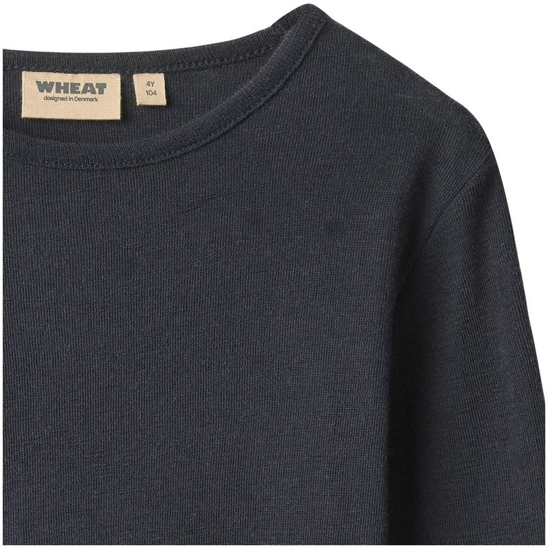 Wheat Alfie genser i ull til barn, Navy