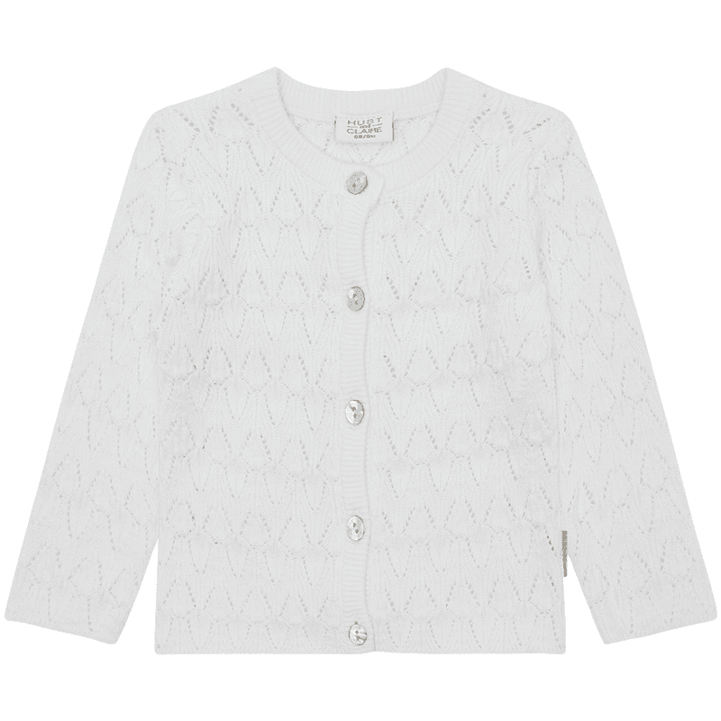 Hust and Claire Hccilja cardigan til baby og barn, White