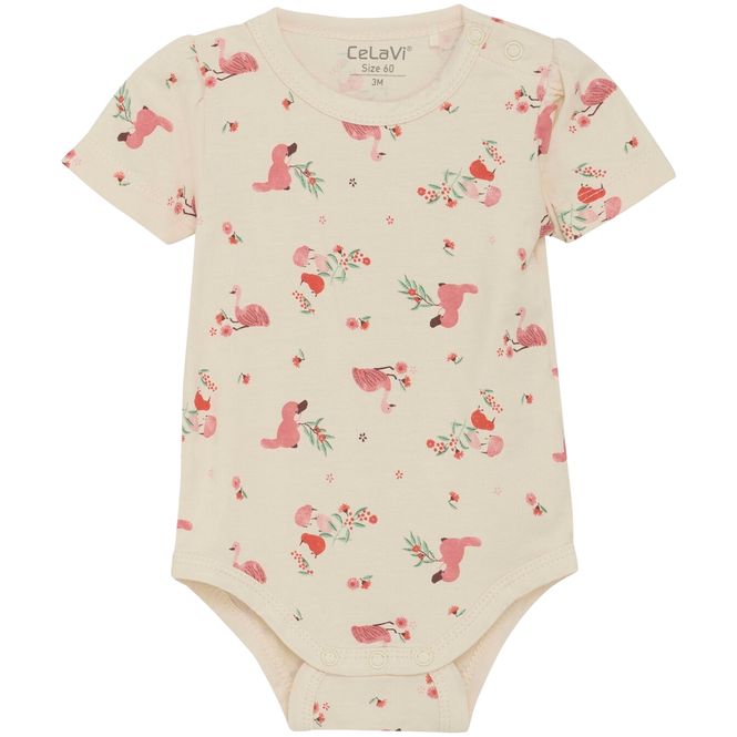 Hovedbilde CeLaVi kortermet body i bambus, Powder Pink