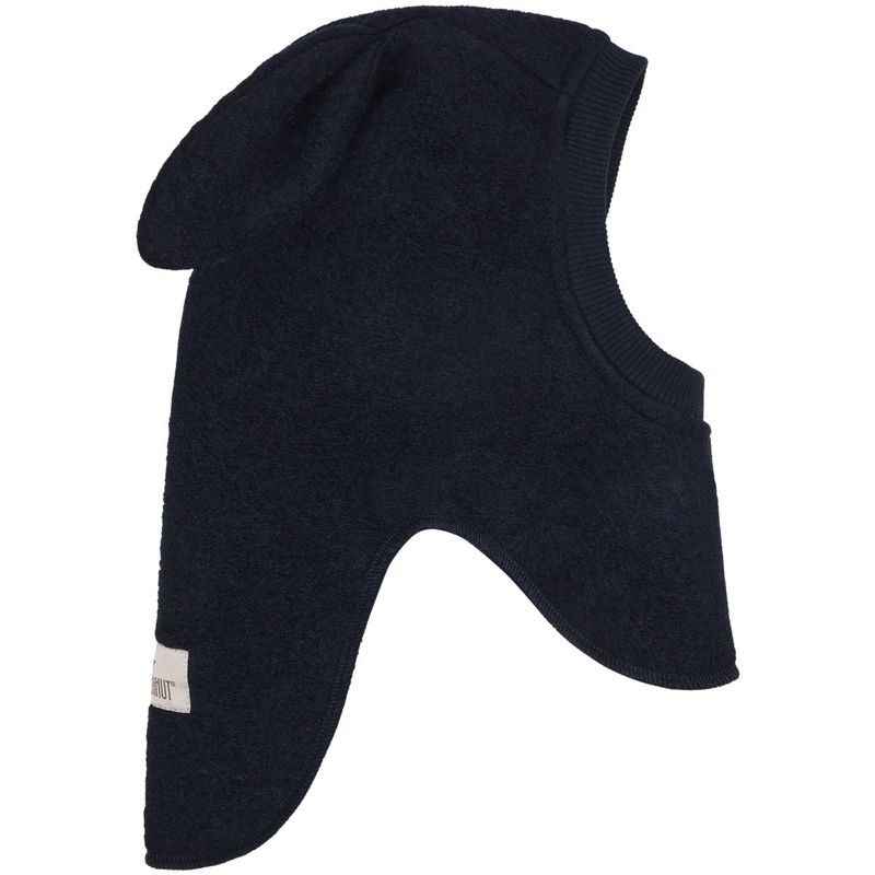 HUTTEliHUT balaclava i ull m/kaninører, Dark Navy