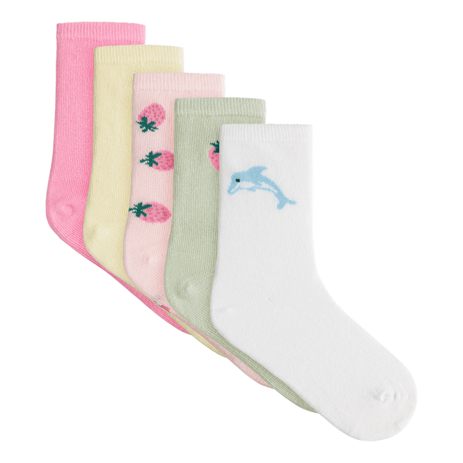 Hovedbilde Name It Nmfvinni 5-pack sokker til småbarn, Pink ...