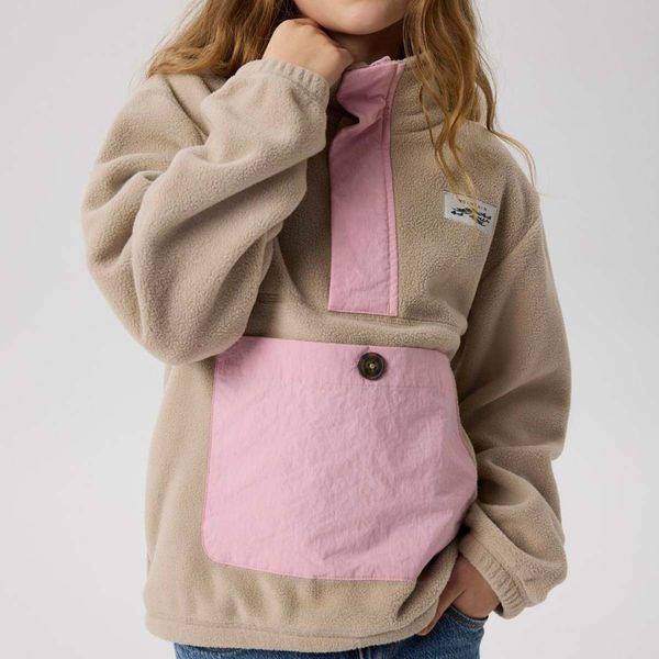 Hovedbilde Name It Nknmeeko fleecegenser til barn, Pure ...