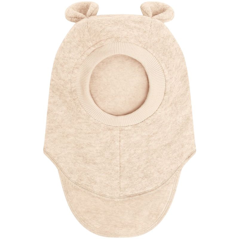HUTTEliHUT balaclava i ull m/ører, Sand Melange