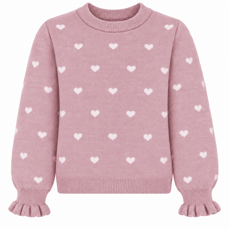 Vilje & Ve Lani strikket genser i ull, Soft Pink