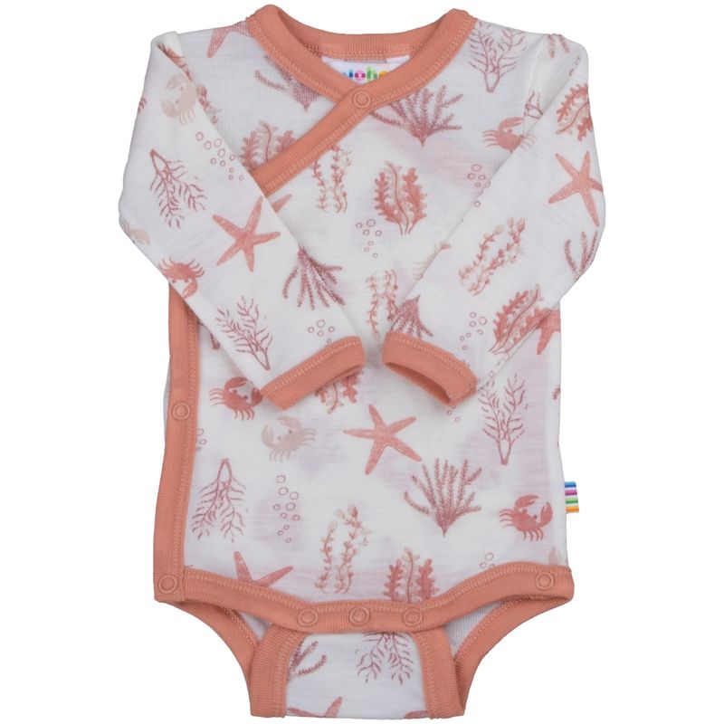 Joha Aqua Flora omslagsbody i sommerull, Light pink