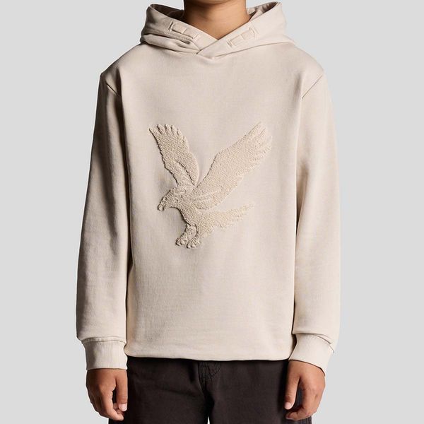 Hovedbilde Lyle & Scott Towelling Eagle hettegenser, Putty