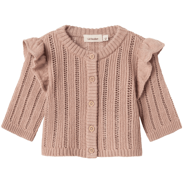 Hovedbilde Lil' Atelier Nbfnomo cardigan i ull til baby, ...