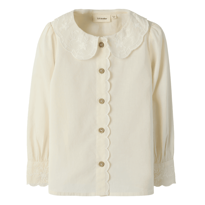 Lil' Atelier Nmfola bluse til småbarn, Turtledove