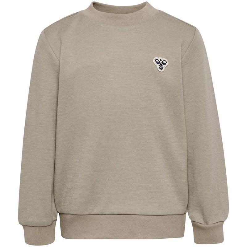 Hummel Hmlmini Bee genser i ull/bomull, Vintage Khaki