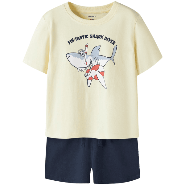 Hovedbilde Name It Nmmvigor shorts-sett til småbarn, Pear ...