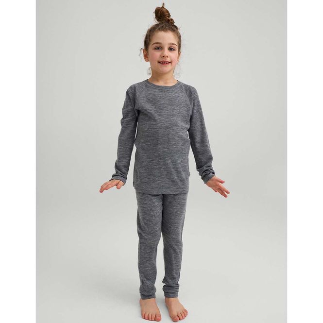 Hovedbilde Reima Kinsei sett i ull til barn, Grey Melange
