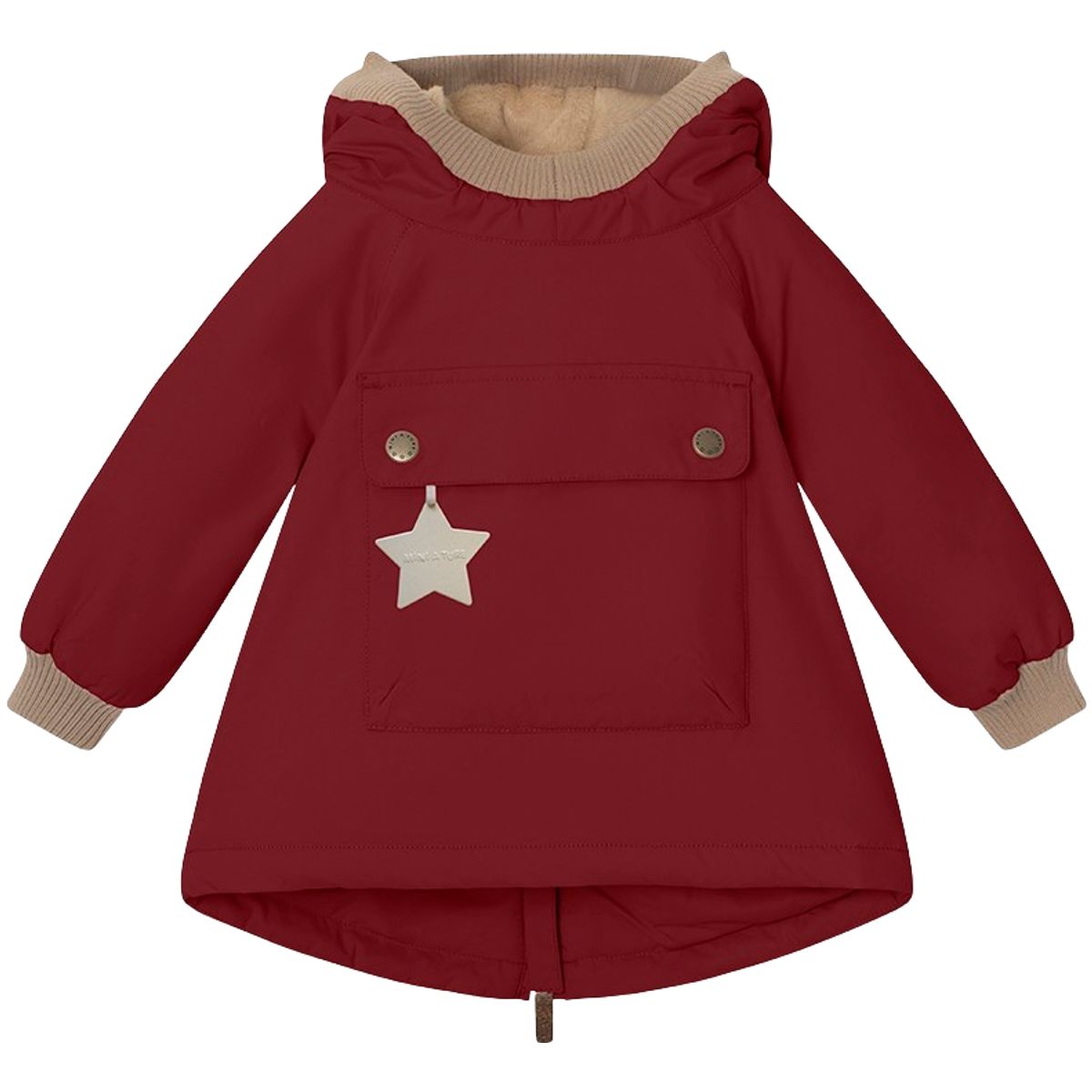 Mini A Ture Wen vinterjakke til baby, Red Merlot