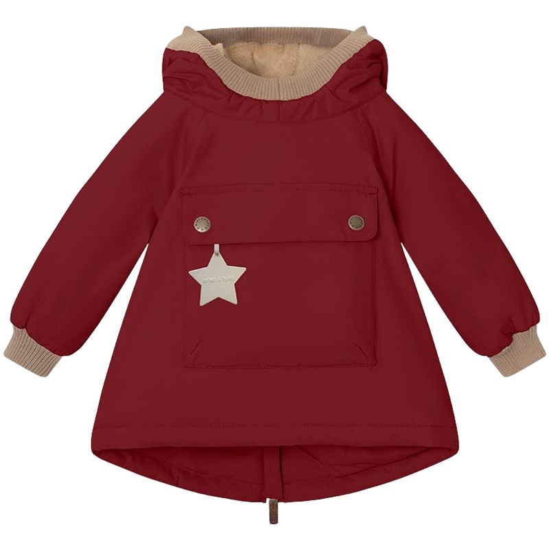 Mini A Ture Wen vinterjakke til baby, Red Merlot