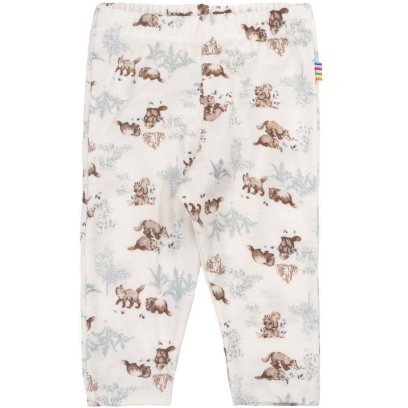 Joha leggings i ull til baby og barn, Off white/Forest