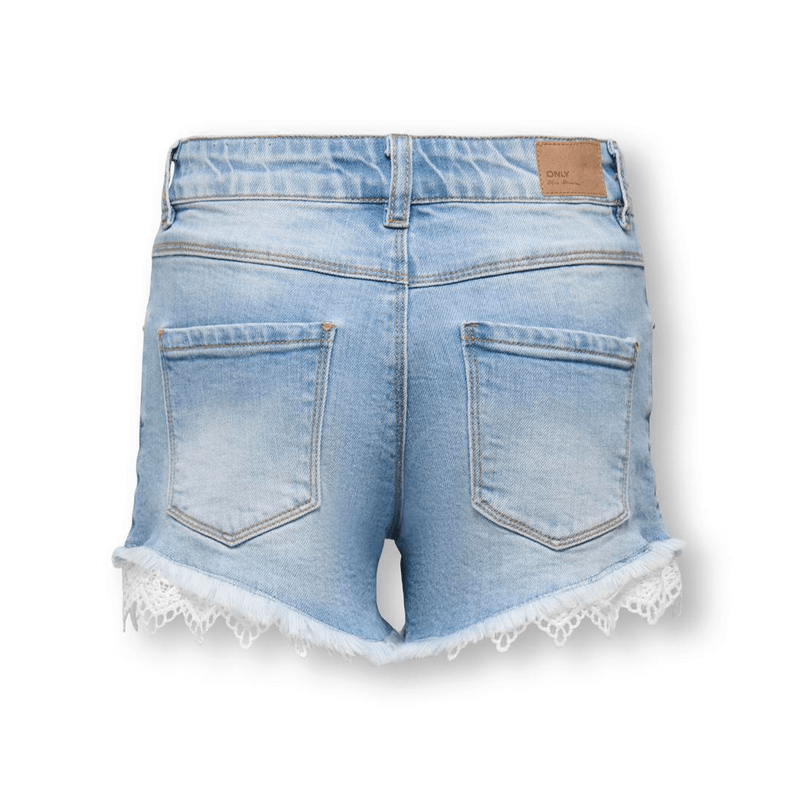 Kids Only Kogrobyn denim shorts til barn, Light Blue Denim