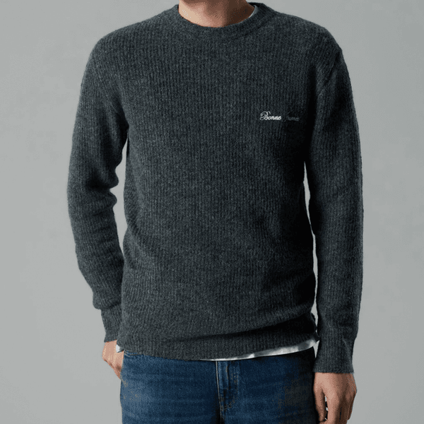 Hovedbilde LMTD Nlmreave strikket genser til barn, Dark Grey ...