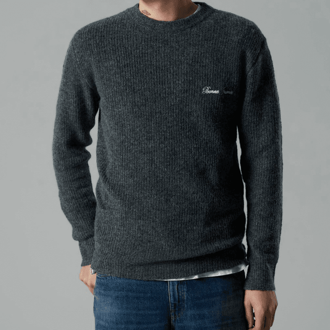 Hovedbilde LMTD Nlmreave strikket genser til barn, Dark Grey ...