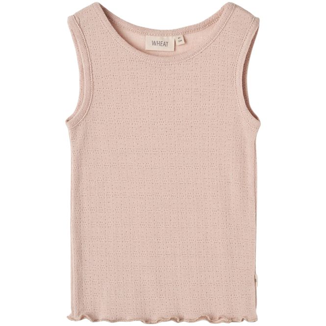 Hovedbilde Wheat Cilia singlet i ull/silke til barn, Pale ...