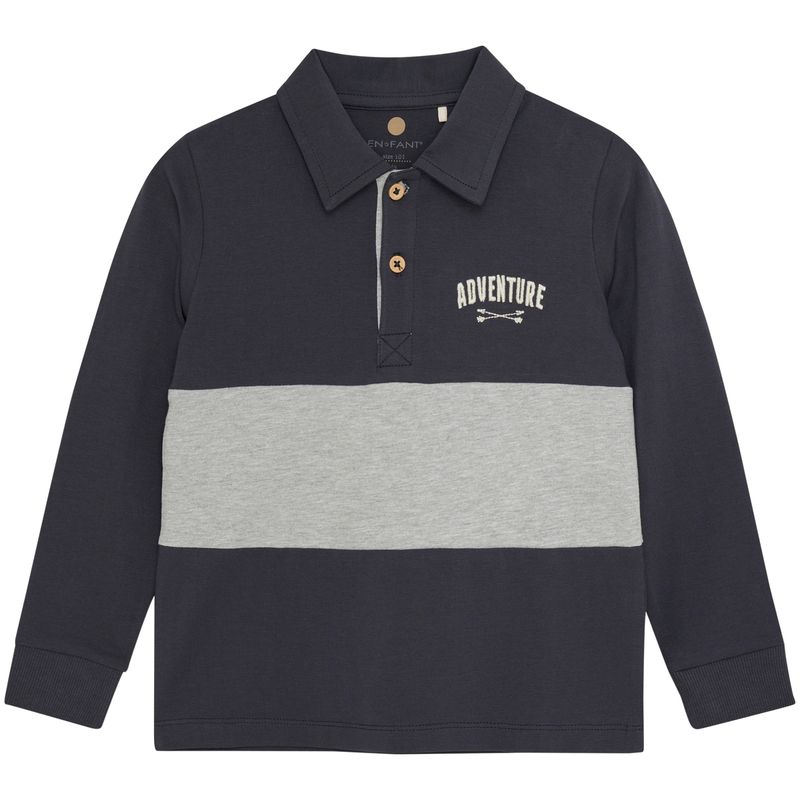 EnFant polo genser til barn, Ebony