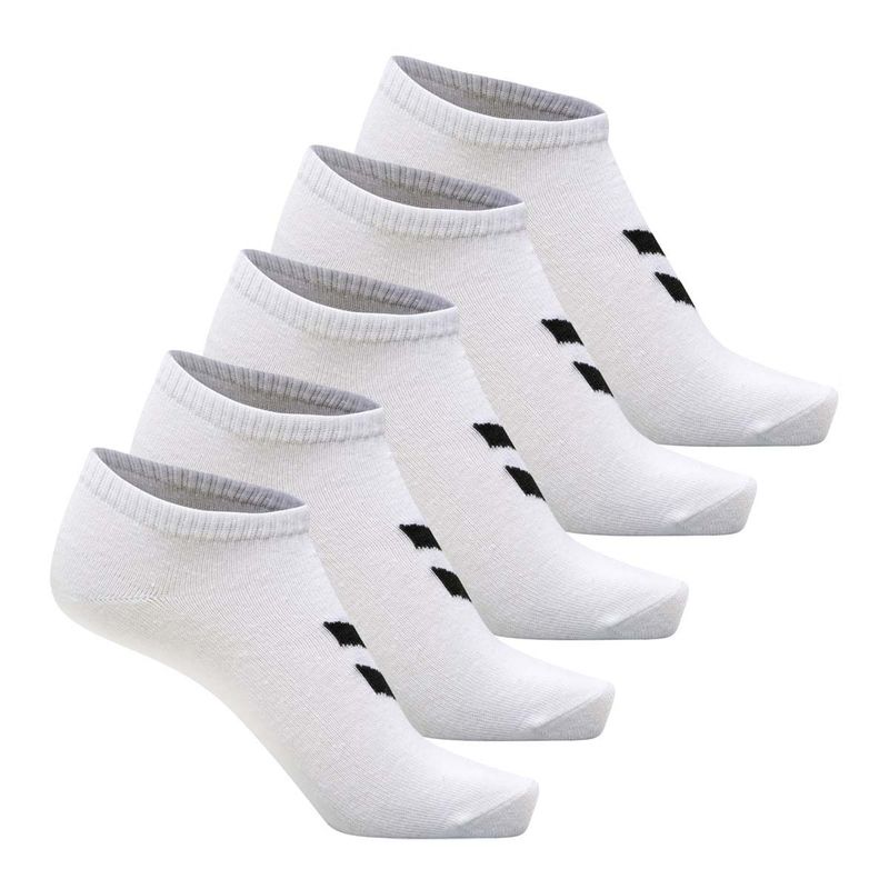 Hummel 5-pack ankelsokker til barn, Bright White/Bright White