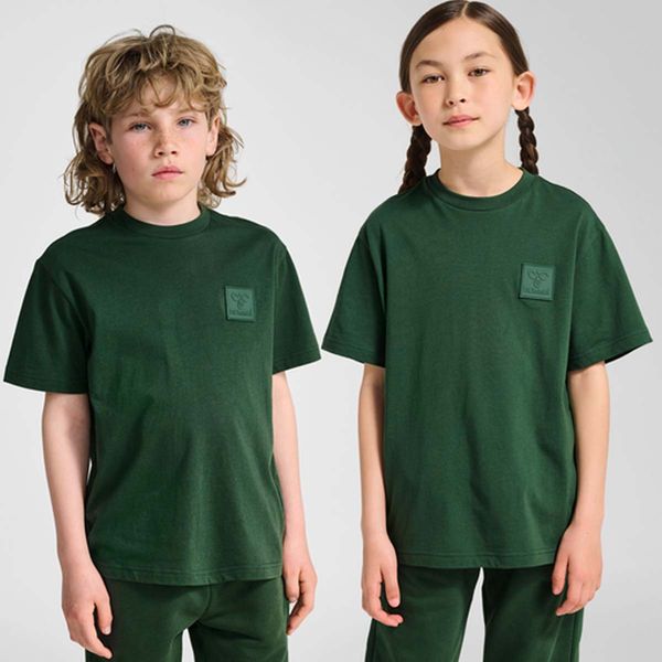 Hovedbilde Hummel Clean t-skjorte til barn, Dark Green
