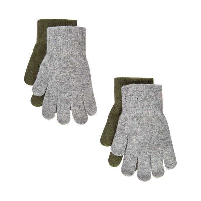 Hovedbilde Celavi 2-pack vanter i ull til barn, Military ...