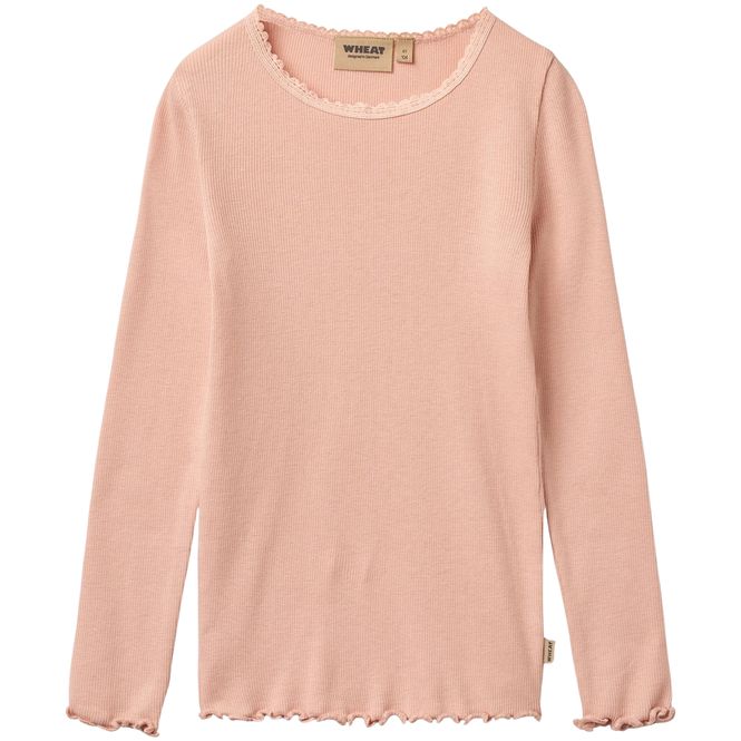 Hovedbilde Wheat Reese ribb genser til barn, Rose Cloud