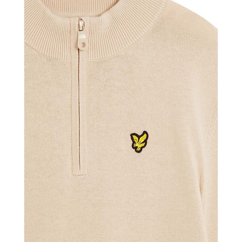 Lyle & Scott half-zip genser til barn, Putty