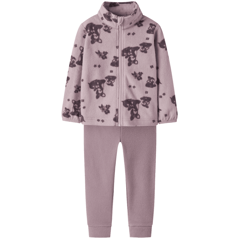 Name It Nmnspektra fleece-sett småbarn, Violet Ice