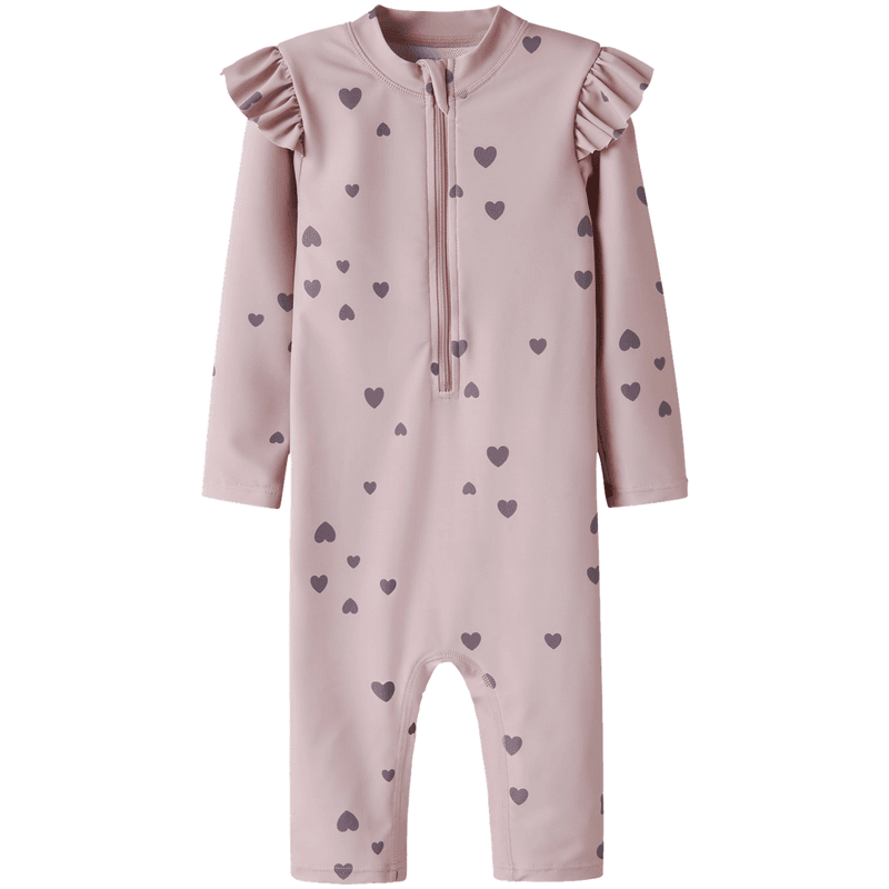 Name It Nmfzippa UV-drakt til småbarn, Burnished Lilac