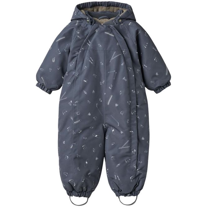 Hovedbilde Wheat Adi vinterdress til baby, Winter Blue Aop