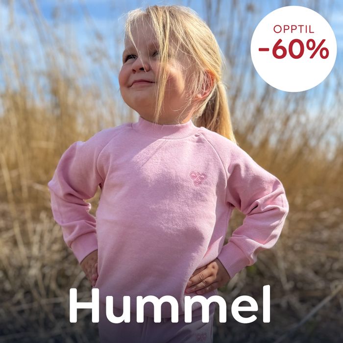 Hummel barneklær og sko på salg – opptil 60% rabatt på populære favoritter til barn.