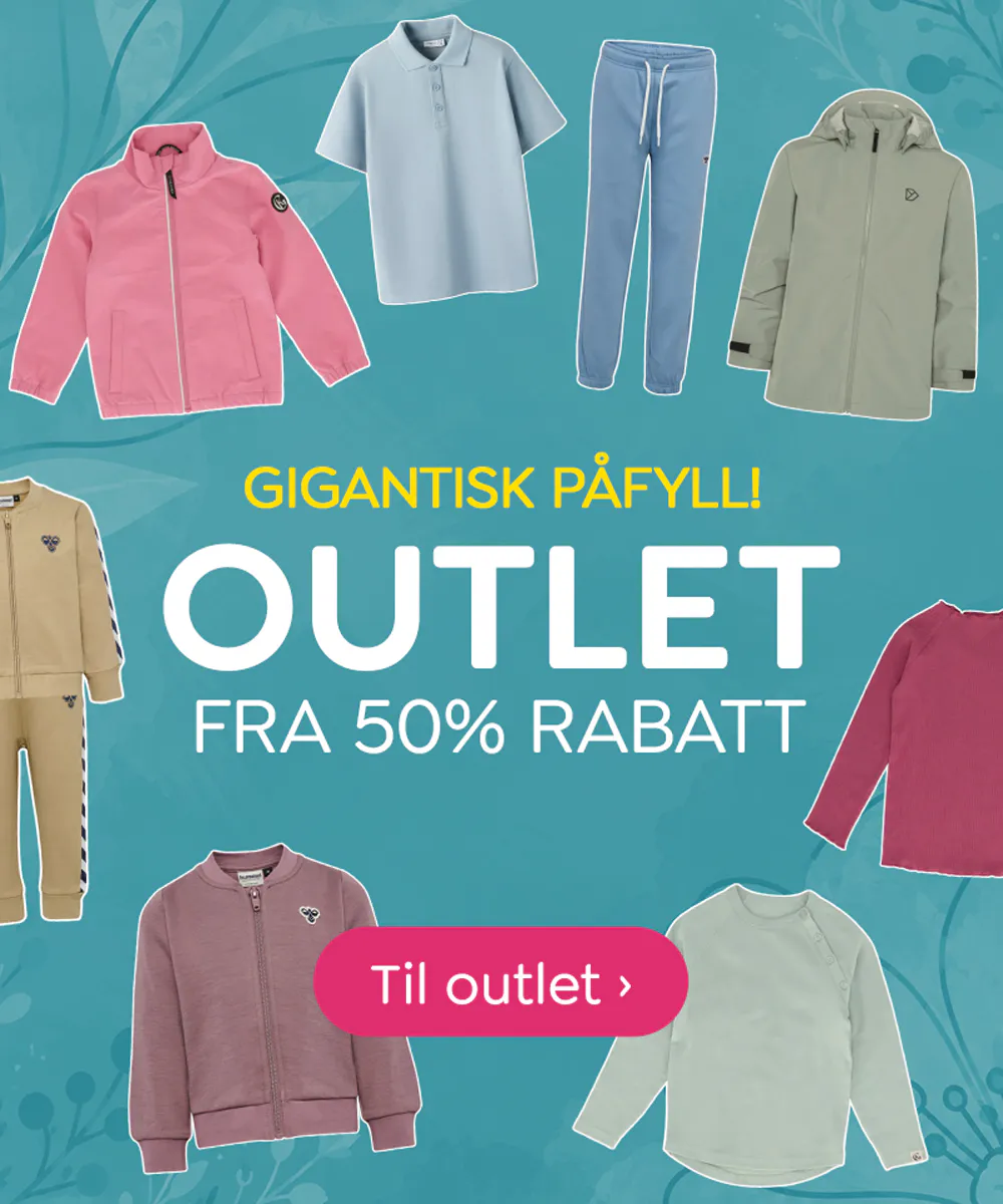Gigantisk påfyll og økte rabatter i dressmykid sin outlet