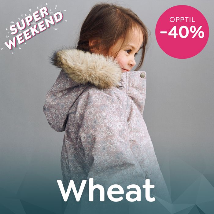 Tilbud på Wheat nyheter til baby og barn! Opptil -40% på vinterdresser, vinterjakker, vinterbukser, vintersko, barneklær og ull