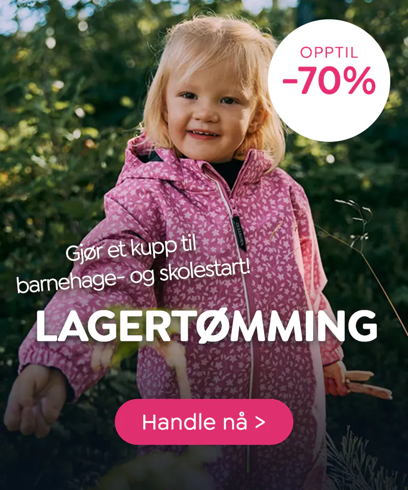 Lagertømming - Gjør et kjempe kupp på en mengde barneklær, yttertøy og sko til barn og baby