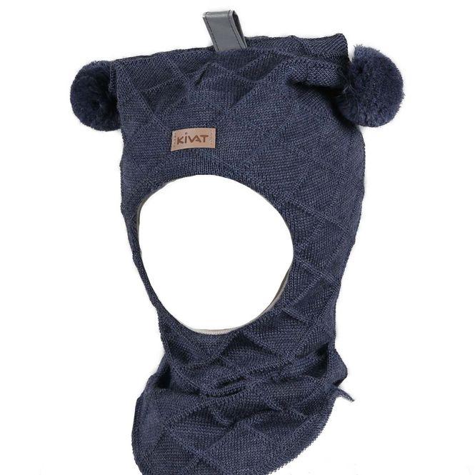 Hovedbilde Kivat Cable balaclava til barn og baby, Blå