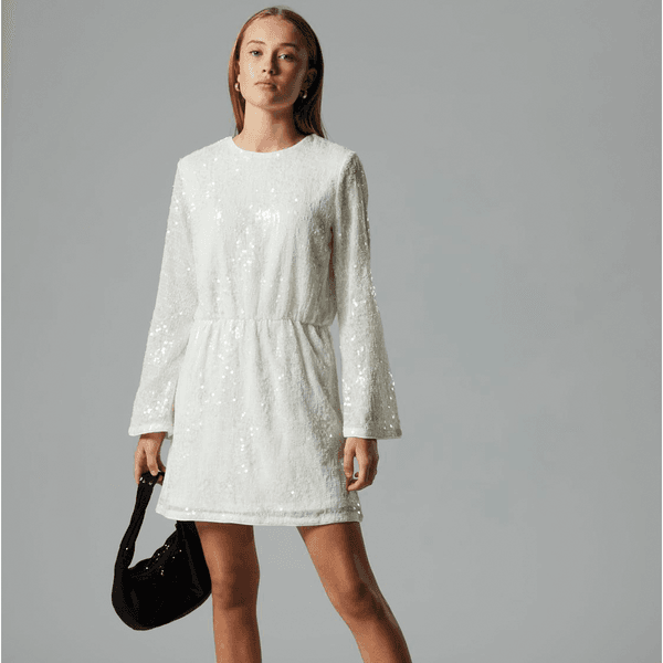 Hovedbilde LMTD Nlfrisianna kjole til barn, White Alyssum