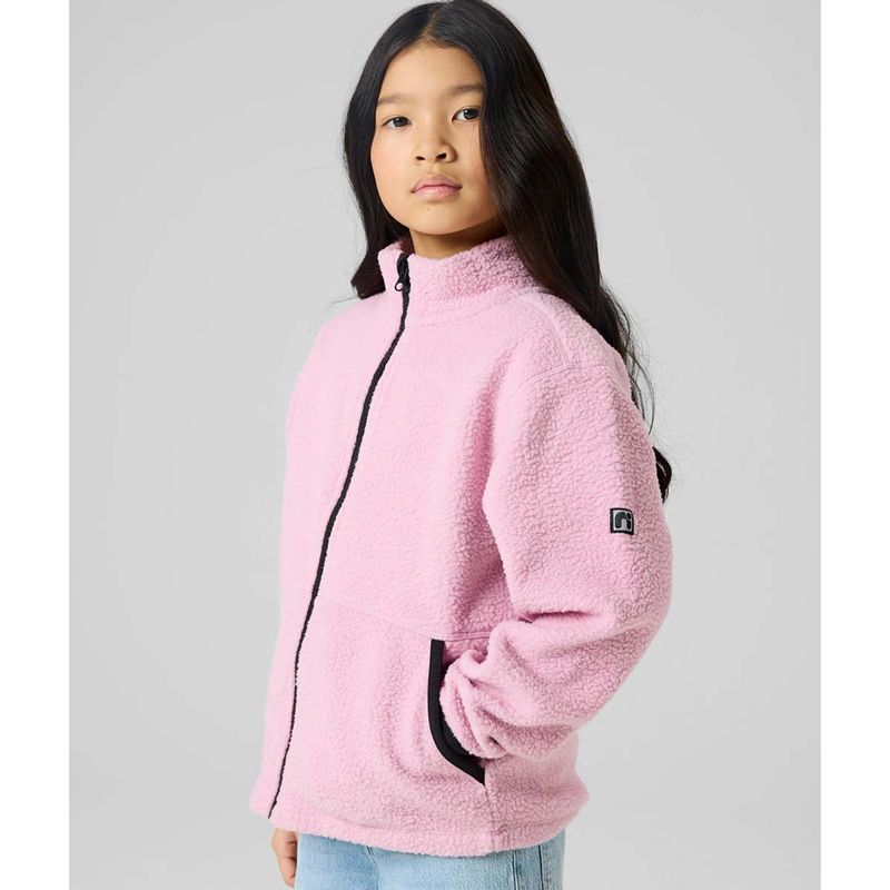 Name It Nkfbulina teddyjakke til barn, Mauve Mist