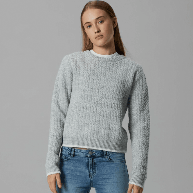 Hovedbilde LMTD Nlfkaves genser til barn, Light Grey Melange