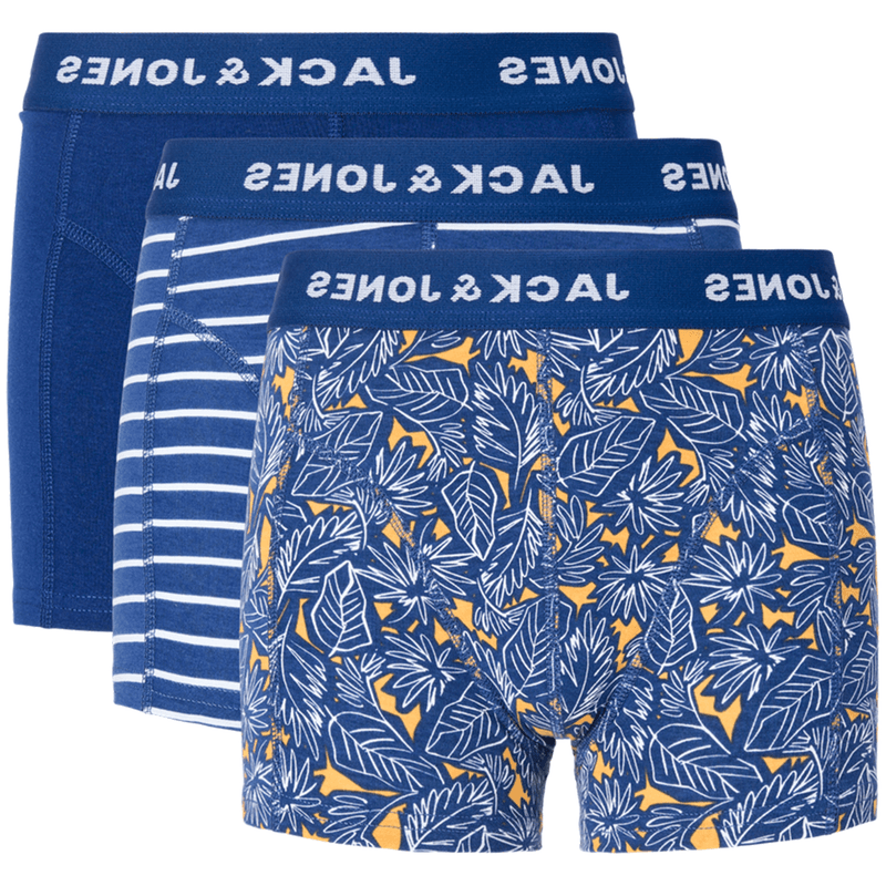 Jack & Jones Jr Jackevin 3-pack boxere, Bellwether Blue