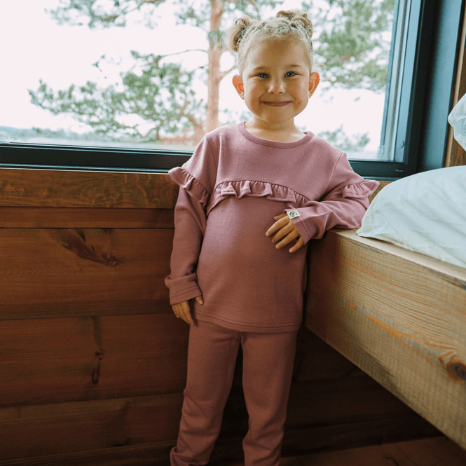 Hovedbilde Gullkorn Achon genser i ull/viskose til barn, ...
