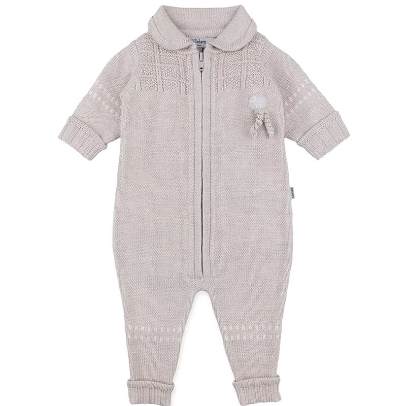 Lillelam Classic Sparkedress i merinoull, Lys beige