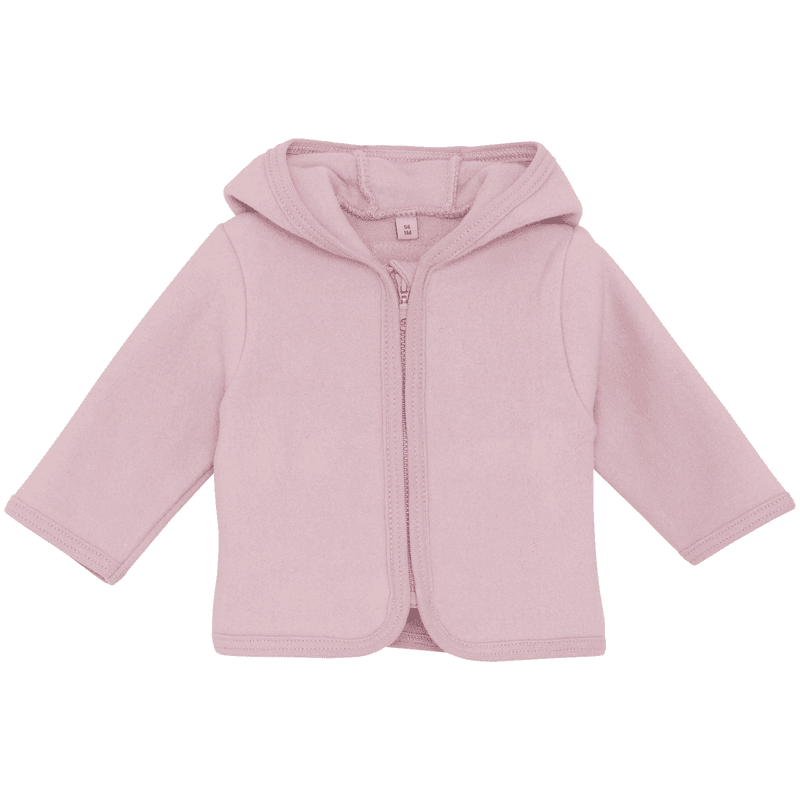 Huttelihut jakke i bomullsfleece, Deauville Mauve