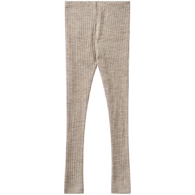 Hovedbilde Wheat Agi leggings i ull/silke til barn, Khaki ...